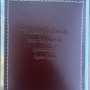 3X $30.00 Vegan Leather Flask. NEVER BEEN USED